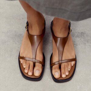 ZARA STRAPPY PLATFORM SANDALS